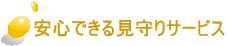 安心できる見守りサービス